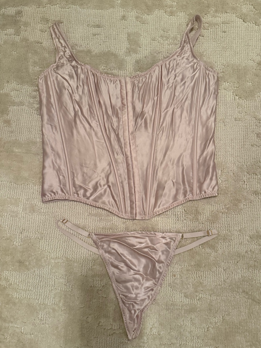 Victorias Secret XL matching corset & thong